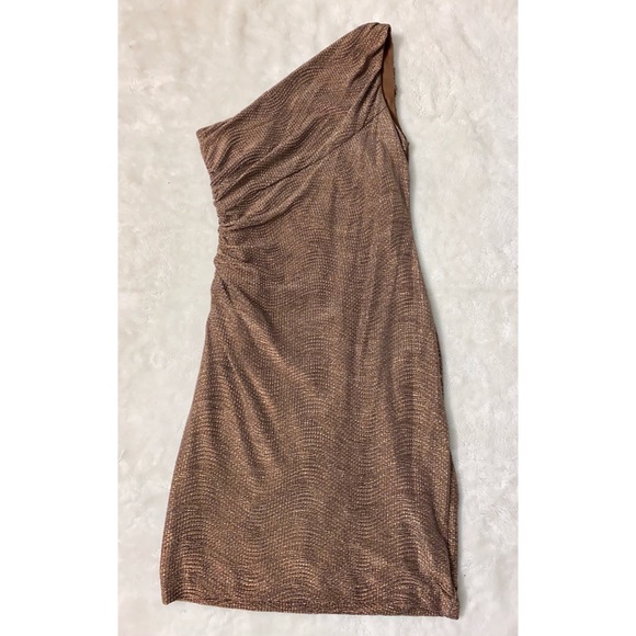 Ralph Lauren One-Sholder Shimmer Dress - Picture 11 of 12